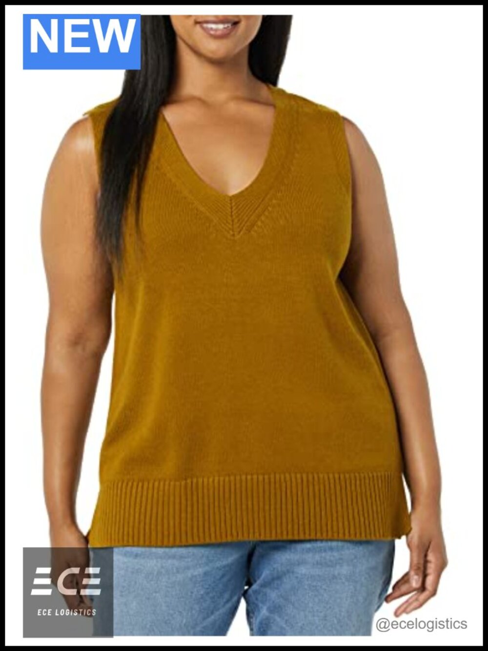 Ultra Soft V-Neck Sweater Vest Regular Fit Pullover Layer